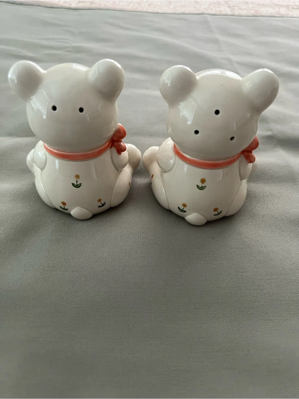 Otagiri Ceramic Teddy Bear Salt and Pepper Shakers - Handcrafted from Japan
